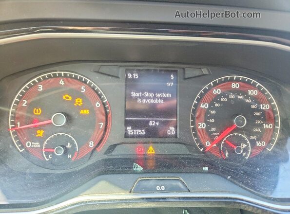 3VWCB7BU1LM017033 2020 VOLKSWAGEN JETTA Gray Вид щитка приладів