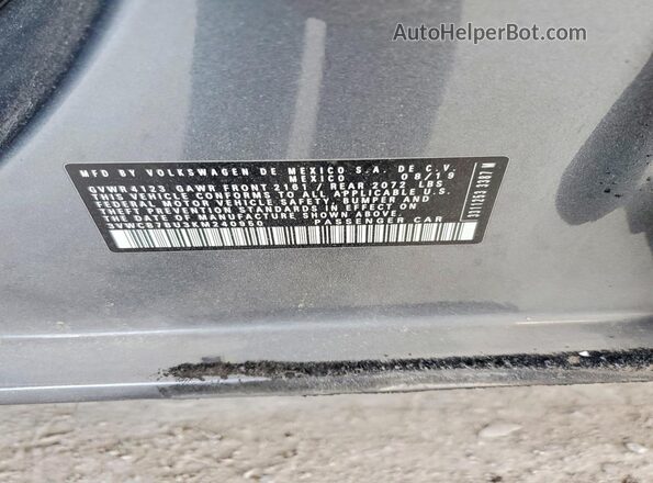 3VWCB7BU3KM240950 2019 VOLKSWAGEN JETTA Серый Вид подкапотного пространства