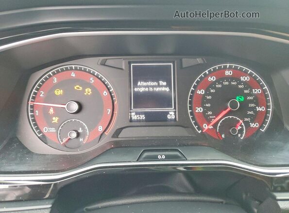 3VWCB7BU8LM072935 2020 VOLKSWAGEN JETTA Blue Вид щитка приладів