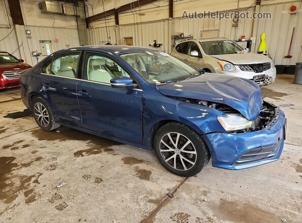 3VWDB7AJ4JM250378 2018 VOLKSWAGEN JETTA Blue Передня права чверть