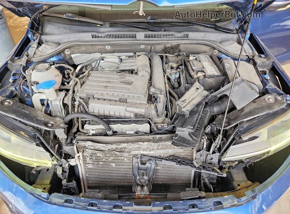 3VWDB7AJ4JM250378 2018 VOLKSWAGEN JETTA Blue Вид задньої частини салону
