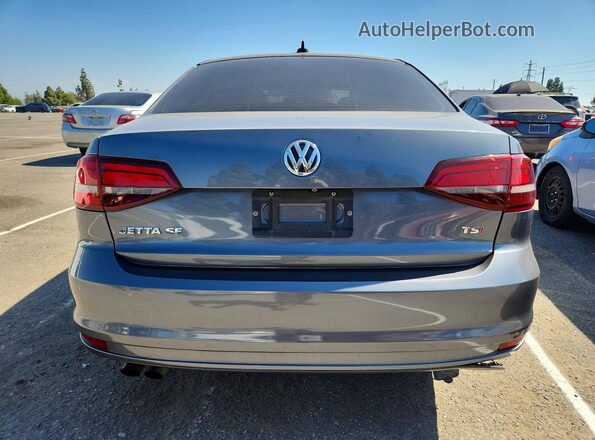 3VWDB7AJ9HM366461 2017 VOLKSWAGEN JETTA Gray Вид ззаду