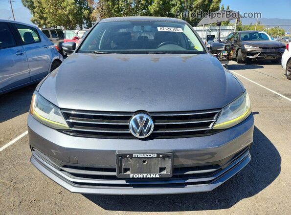 3VWDB7AJ9HM366461 2017 VOLKSWAGEN JETTA Gray Вид спереду
