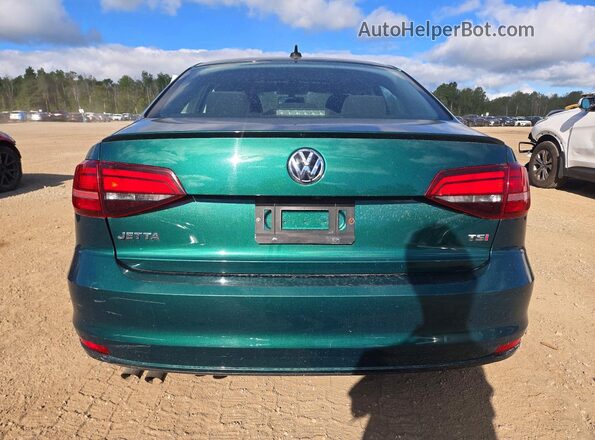 3VWDB7AJXHM328611 2017 VOLKSWAGEN JETTA Green Вид ззаду