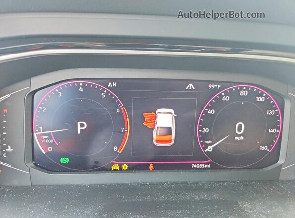 3VWEB7BU3LM062547 2020 VOLKSWAGEN JETTA White Սարքավորումների վահանակի տեսք
