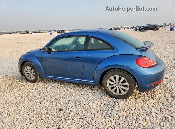 3VWFD7AT6KM717323 2019 VOLKSWAGEN BEETLE Blue Trasero izquierdo