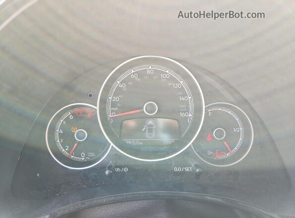 3VWFD7AT6KM717323 2019 VOLKSWAGEN BEETLE Blue Vista del cuadro de instrumentos