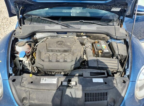 3VWFD7AT6KM717323 2019 VOLKSWAGEN BEETLE Blue Vista interior trasera