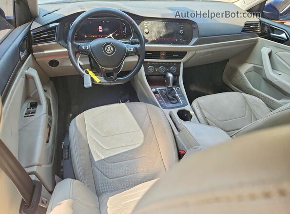 3VWG57BU5KM032805 2019 VOLKSWAGEN JETTA Синий Вид панели приборов