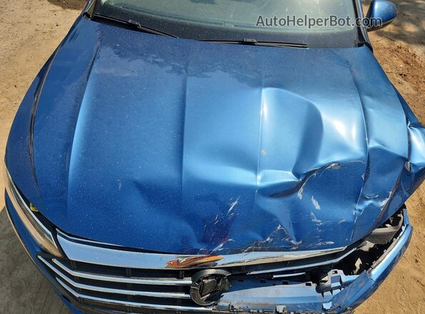 3VWG57BU5KM032805 2019 VOLKSWAGEN JETTA Синий Вид задней части салона