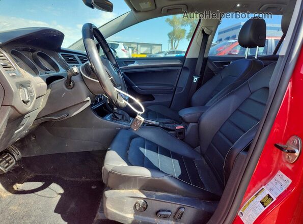 3VWH17AU4HM504941 2017 VOLKSWAGEN GOLF Red Вид салону спереду