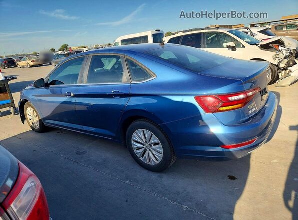 3VWN57BU2KM013121 2019 VOLKSWAGEN JETTA Blue Trasero izquierdo