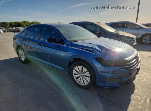 3VWN57BU2KM013121 2019 VOLKSWAGEN JETTA Blue Delantero derecho