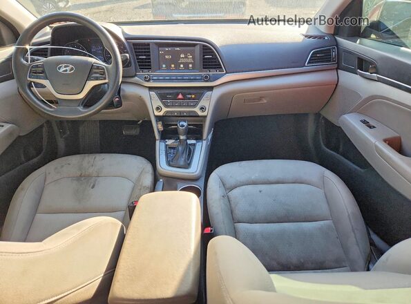 KMHD84LF1HU064453 2017 HYUNDAI ELANTRA Red Vista del cuadro de instrumentos