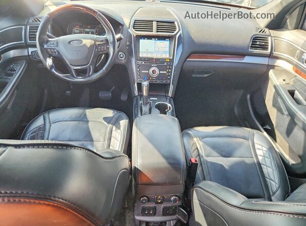 1FM5K8HT0HGC45649 2017 FORD EXPLORER Gray Instrument cluster view