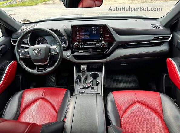 5TDLZRBH1NS216003 2022 TOYOTA HIGHLANDER Gray Widok z tyłu