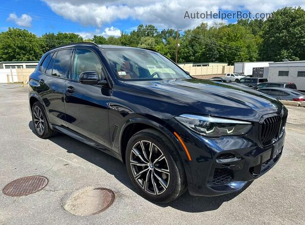 5UXCR6C07N9K88781 2022 BMW X5 Black Widok z przodu