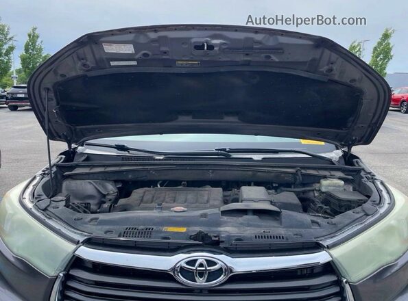 5TDJKRFH9GS284980 2016 TOYOTA HIGHLANDER Gray Dashboard view