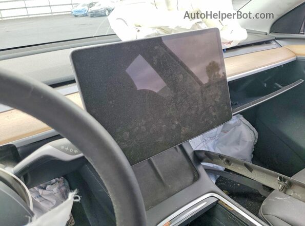 7SAYGDEE1RA220157 2024 TESLA MODEL Red Widok tylnych siedzeń