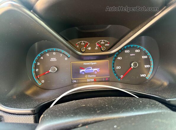 1GCGTEEN3L1181858 2020 CHEVROLET COLORADO Серый Вид щитка приборов