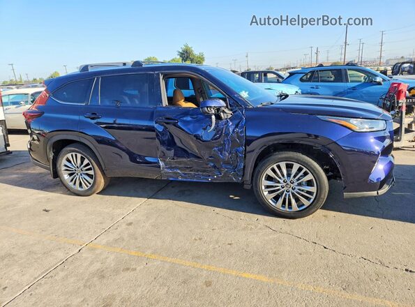 5TDEBRCH2SS689920 2025 TOYOTA HIGHLANDER Blue Widok z przodu