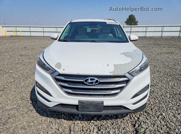 KM8J3CA43JU688516 2018 HYUNDAI TUCSON White Հետևի տեսք