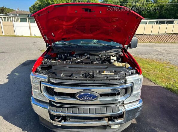 1FT7W2B69MEC96669 2021 FORD F250 Red Widok z tyłu