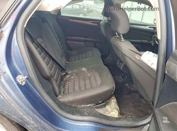 3FA6P0HD7JR255135 2018 FORD FUSION Синий Вид задней части салона