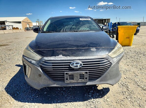 KMHC75LC5HU030445 2017 HYUNDAI IONIQ Black უკანა ხედი