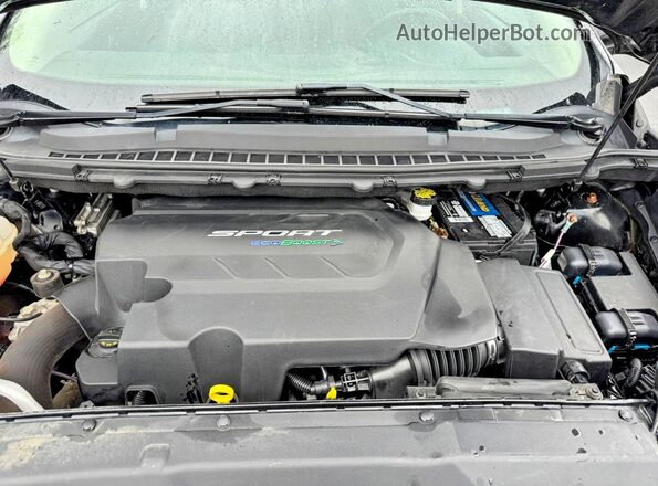 2FMPK4AP1JBC42030 2018 FORD EDGE Black Vista de los asientos traseros