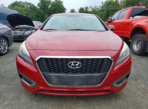 KMHE24L18GA041004 2016 HYUNDAI SONATA Red Հետևի տեսք