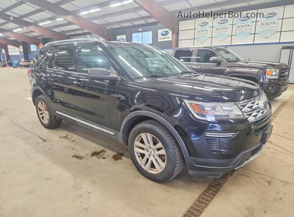 1FM5K8D84JGC78466 2018 FORD EXPLORER Black Vista frontal