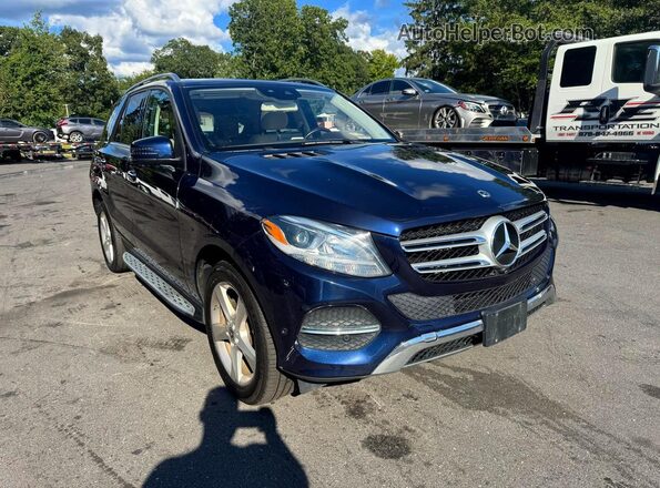 4JGDA5HB8JB044198 2018 MERCEDES-BENZ GLE Blue Widok z przodu