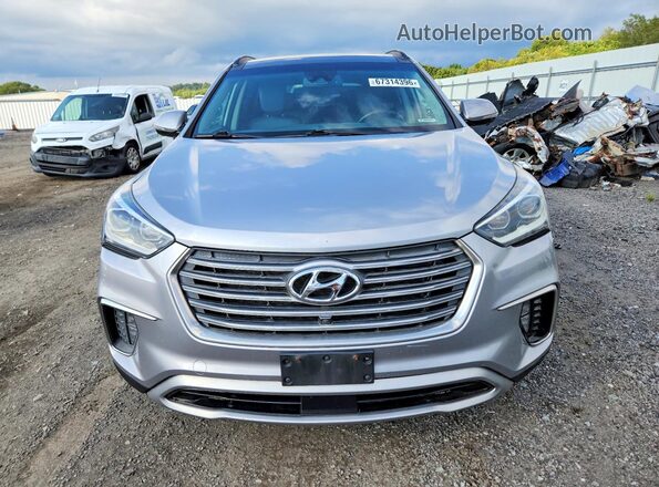 KM8SRDHF8HU179872 2017 HYUNDAI SANTA Серебряный Вид сзади