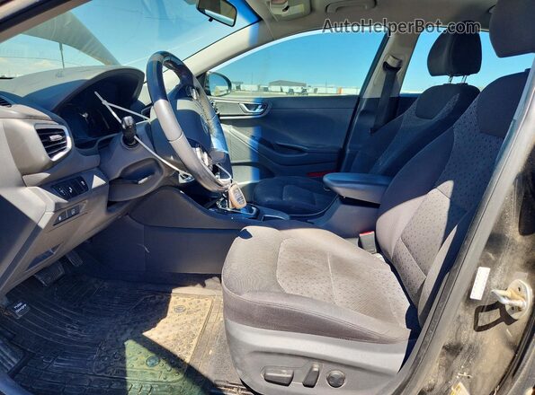 KMHC75LC5HU030445 2017 HYUNDAI IONIQ Black წინა პანელის ხედი