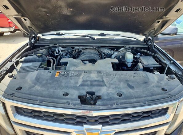 1GNSCBKC1JR135110 2018 CHEVROLET TAHOE Gray Vista de la etiqueta del VIN