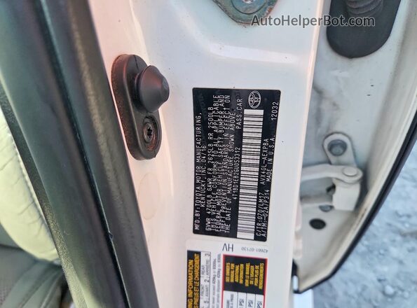4T1BD1EB2GU053312 2016 TOYOTA AVALON White VIN կոդի պիտակի տեսք