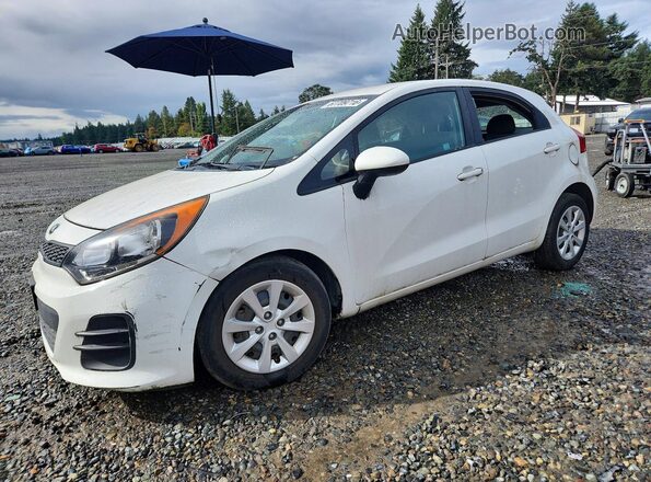 KNADM5A39G6648503 2016 KIA RIO White Tył lewy