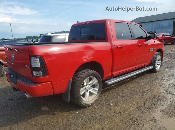 1C6RR7MT0HS743565 2017 RAM 1500 Красный Передняя правая четверть
