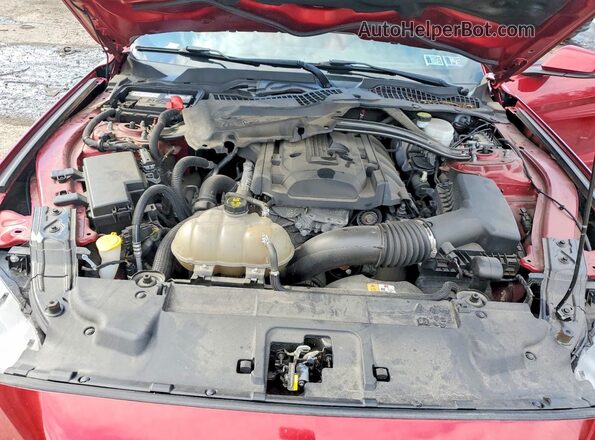 1FATP8UHXJ5113536 2018 FORD MUSTANG Red Вид підкапотного простору