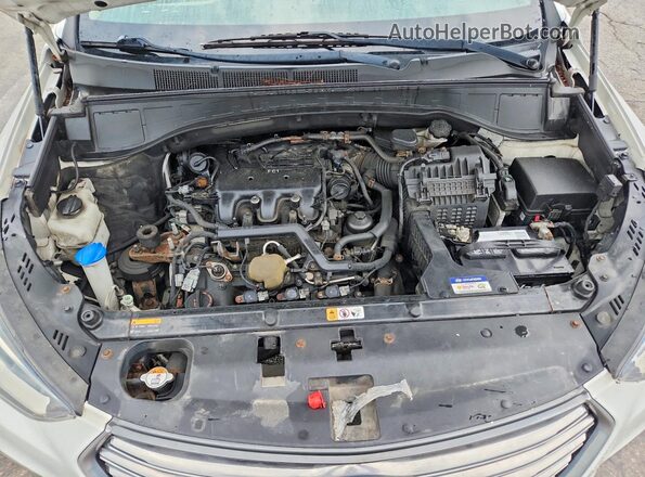 KM8SMDHF4HU171945 2017 HYUNDAI SANTA Белый Вид наклейки с VIN-кодом