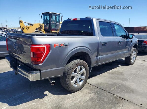 1FTFW1E58NKD65170 2022 FORD F150 Gray Front right