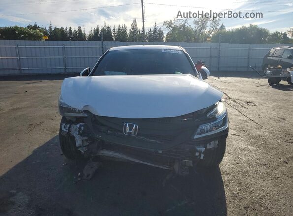 1HGCR2F55GA144490 2016 HONDA ACCORD White Widok z tyłu