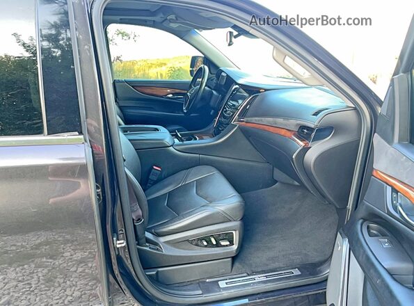 1GYS3BKJ0GR384346 2016 CADILLAC ESCALADE Серый Вид сзади