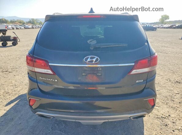 KM8SMDHFXHU176728 2017 HYUNDAI SANTA Black Widok wnętrza z przodu