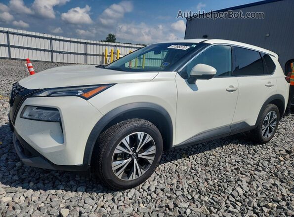 5N1AT3BAXMC734793 2021 NISSAN ROGUE Белый Задняя левая четверть