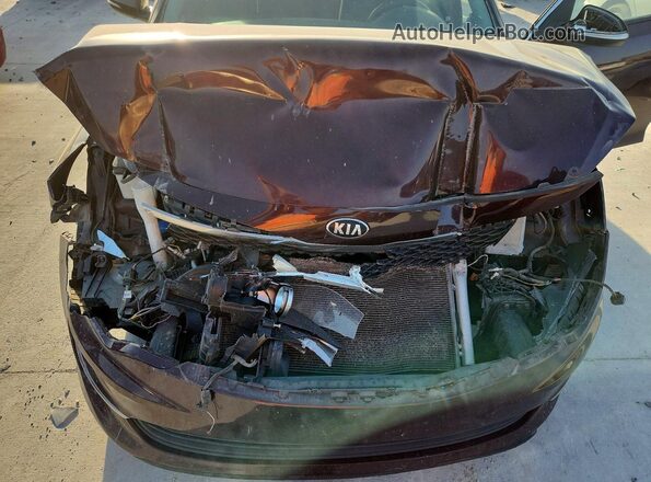 5XXGT4L38JG189290 2018 KIA OPTIMA Maroon Вид підкапотного простору