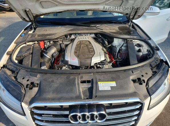 WAU34AFD2GN007754 2016 AUDI A8 White Vista del compartimento del motor