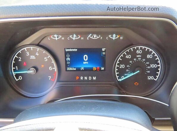 1FTEX1C85PKE05469 2023 FORD F150 Белый Вид щитка приборов