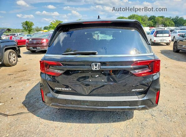 5FNRL6H75SB059715 2025 HONDA ODYSSEY Black Widok wnętrza z przodu